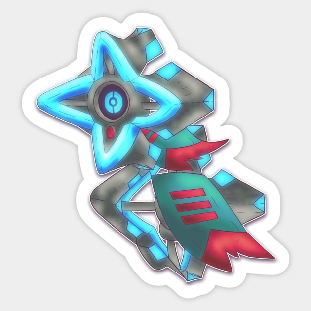 Ghost Cross Sticker by VulpixDesigns